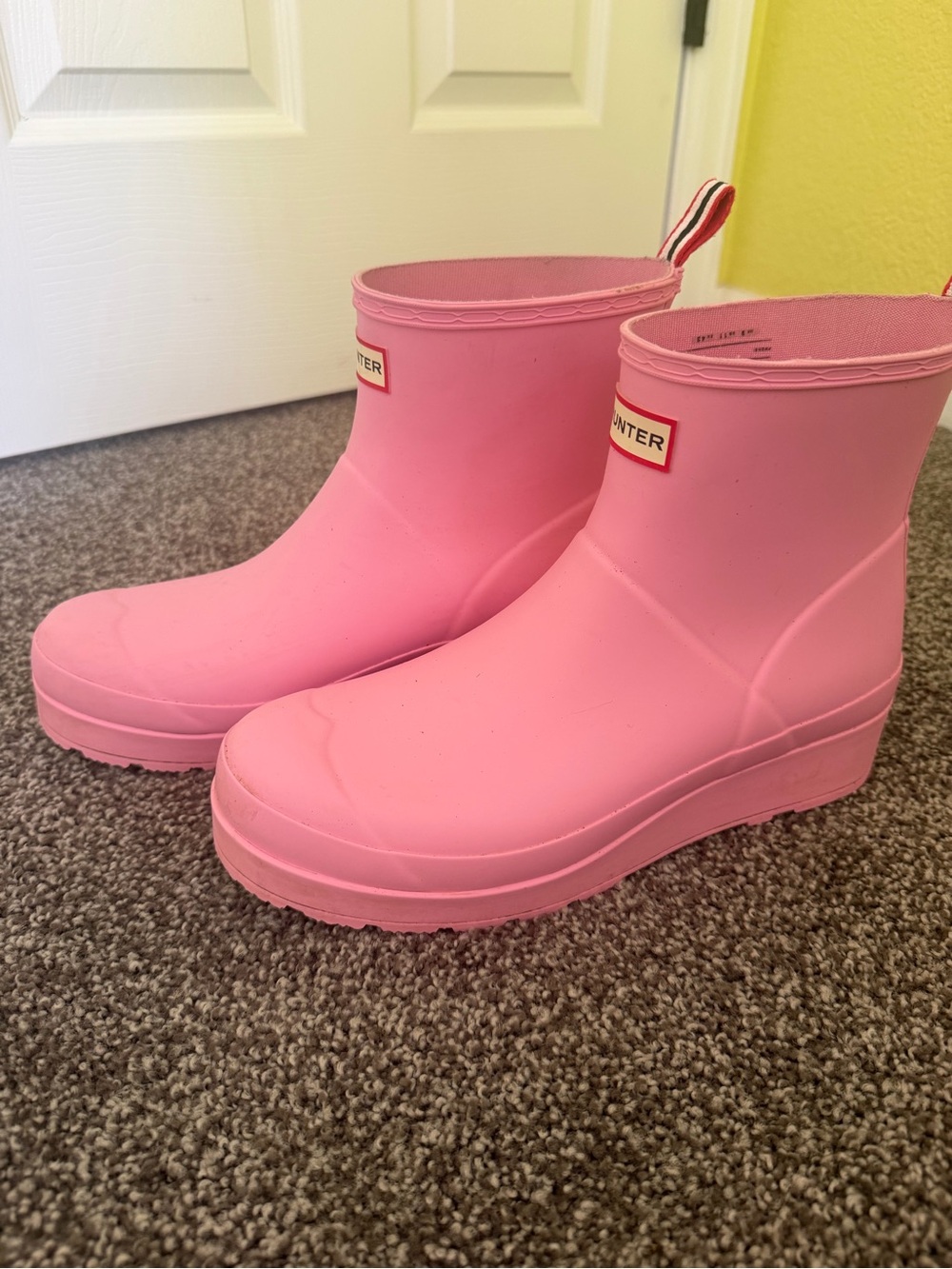 Hunter Pink Waterproof Rain Boots - Picture 4 of 5